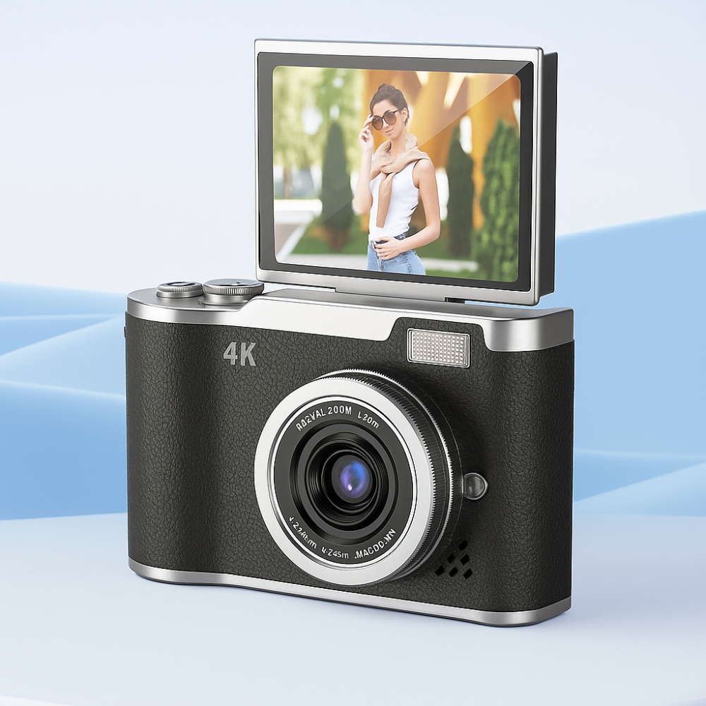 Appareil Photo Numérique 4K Écran Reversible pour Vlog - BlxckFR