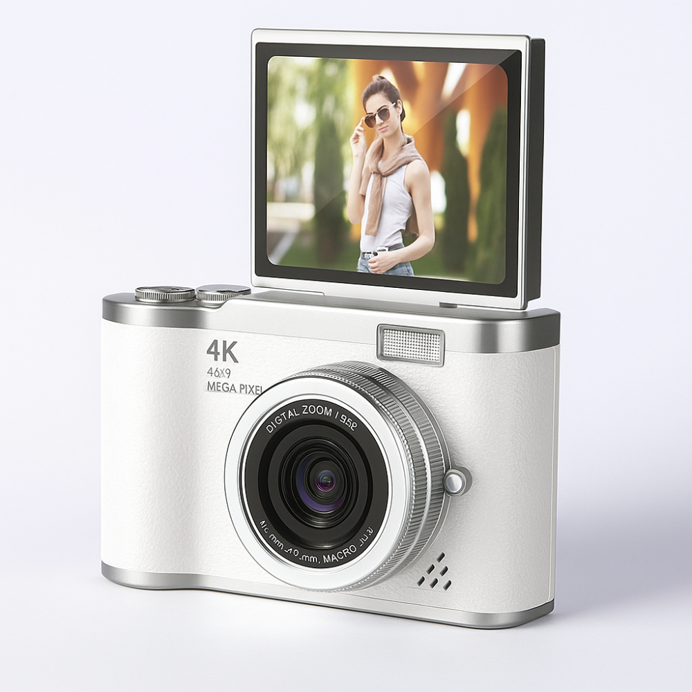 Appareil Photo Numérique 4K Écran Reversible pour Vlog