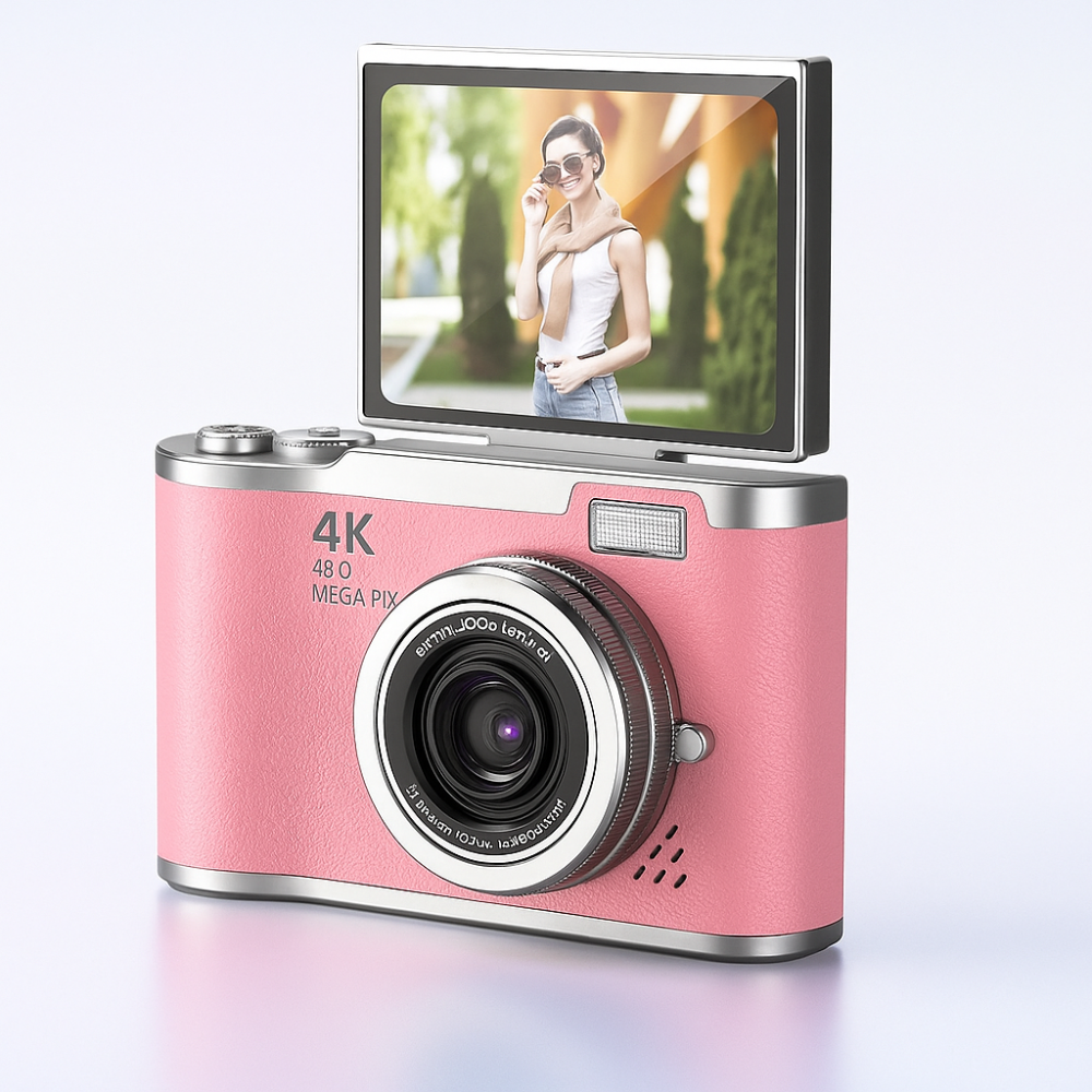 Appareil Photo Numérique 4K Écran Reversible pour Vlog
