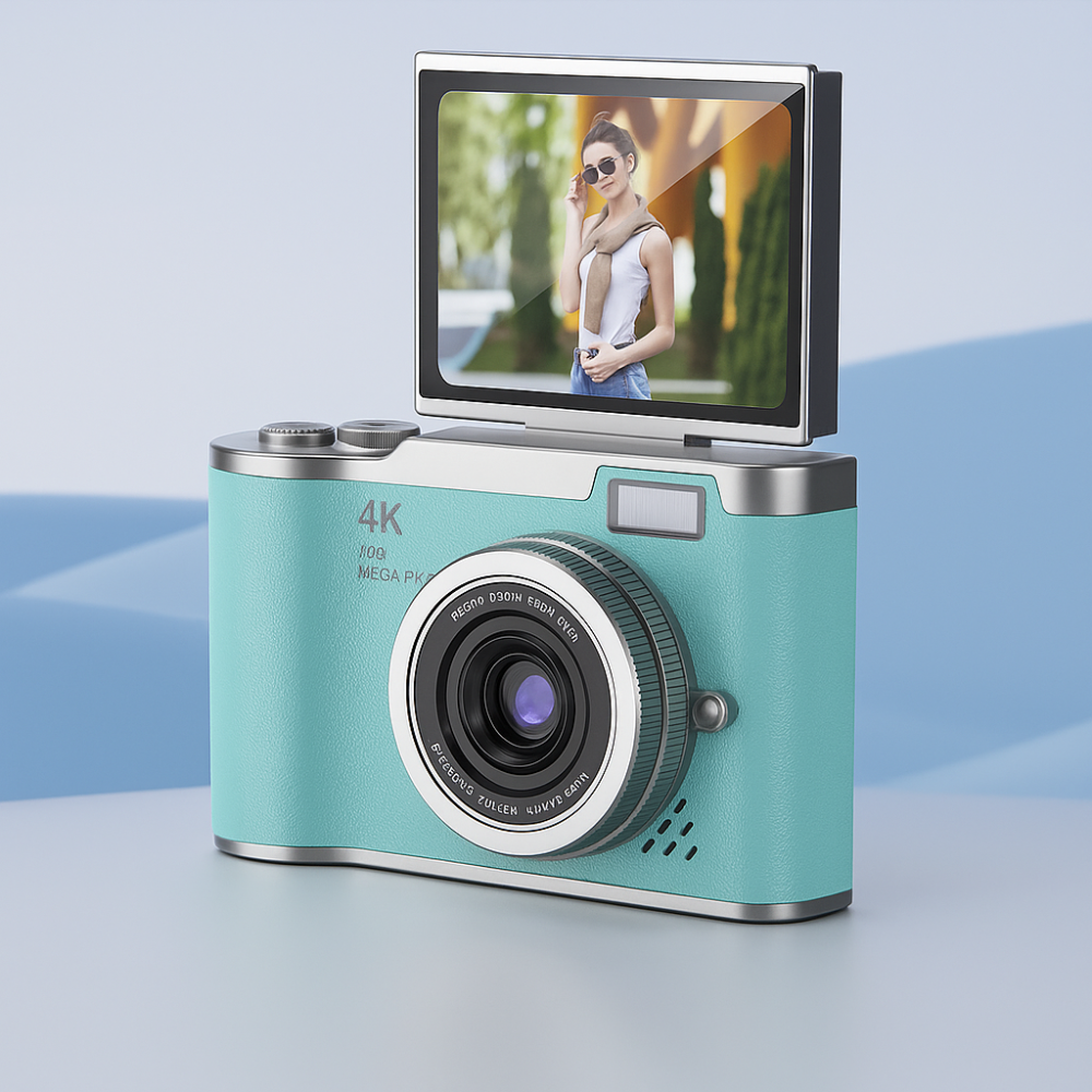 Appareil Photo Numérique 4K Écran Reversible pour Vlog