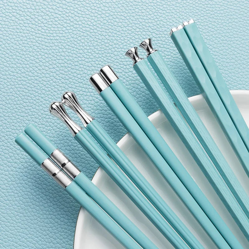 Baguettes Élégantes Inoxydables pour Dîner Raffiné