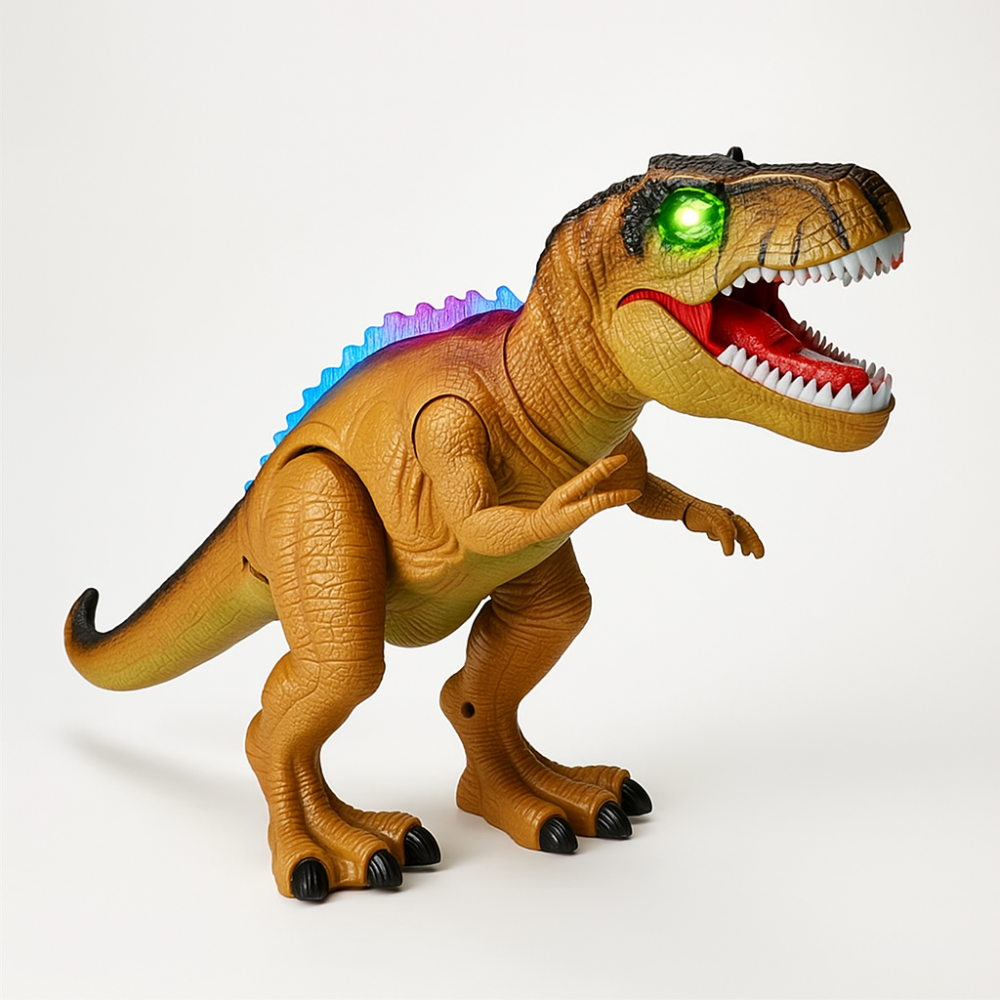 Jouet Dinosaure Télécommandé Lumineux qui Marche et Rugit - BlxckFR