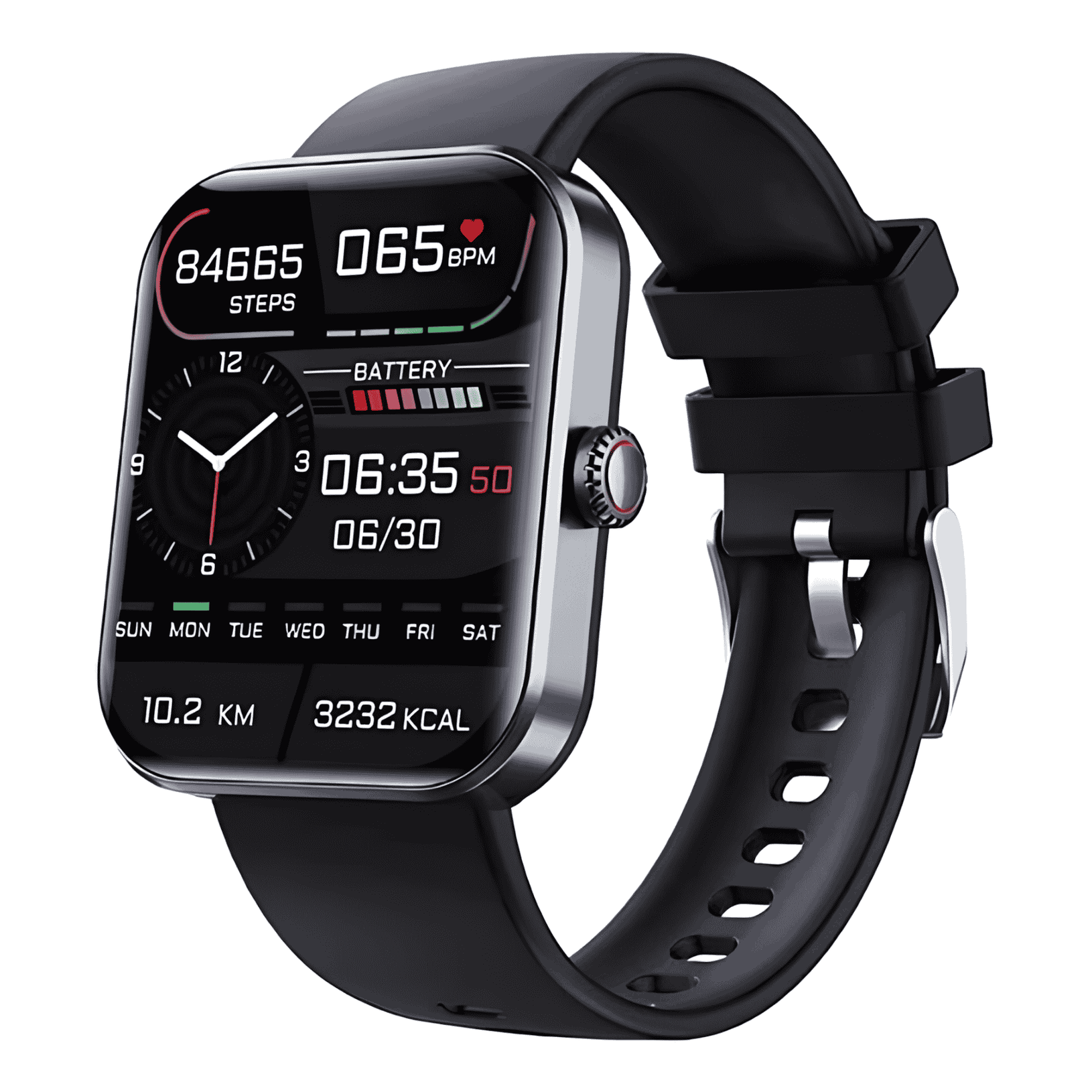Montre Connectée avec Suivi de Santé Avancé - BlxckFR