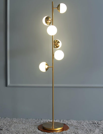 Lampe Arbre LED Raffiné – Élégance avec Boules en Cristal