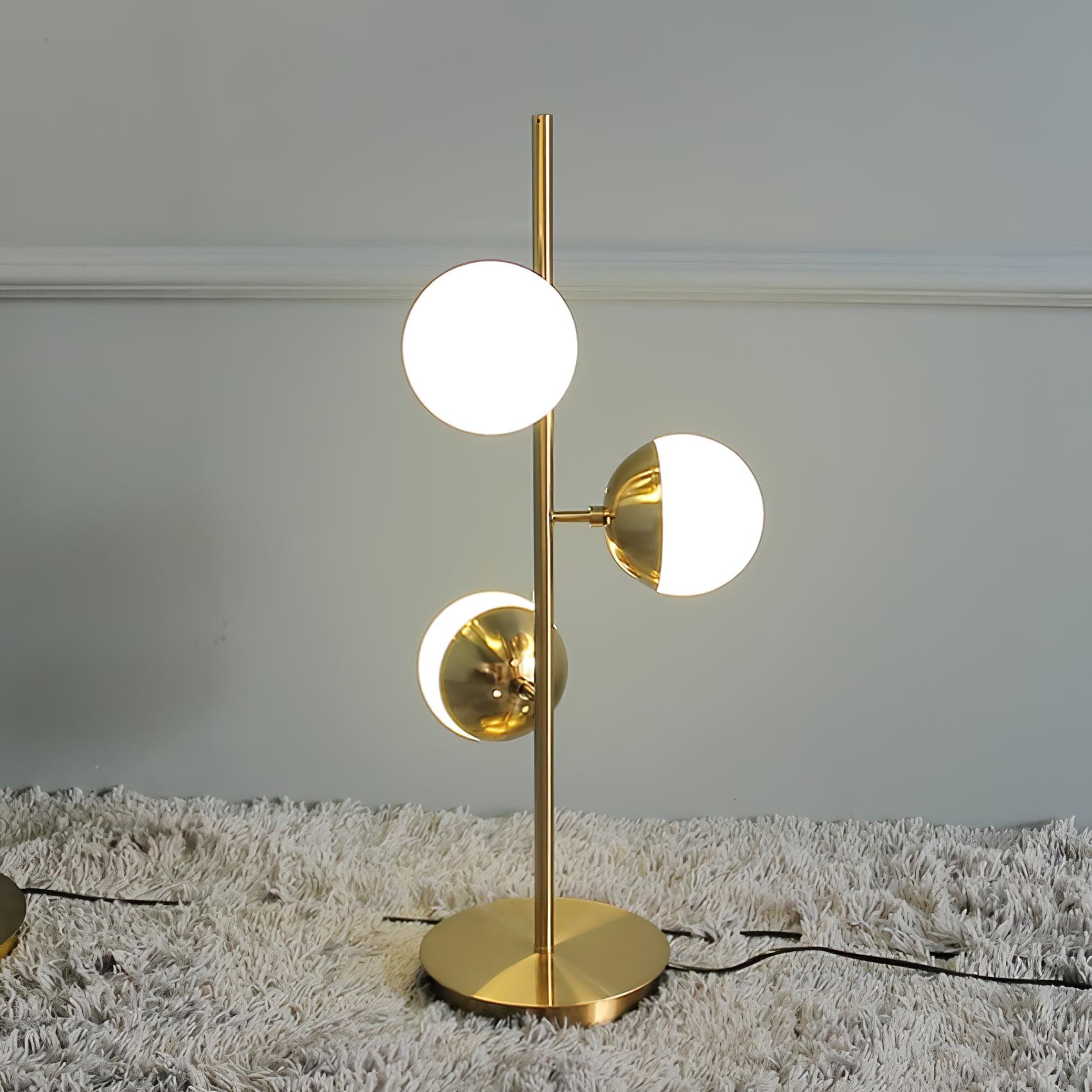 Lampe Arbre LED Raffiné – Élégance avec Boules en Cristal - Foivo
