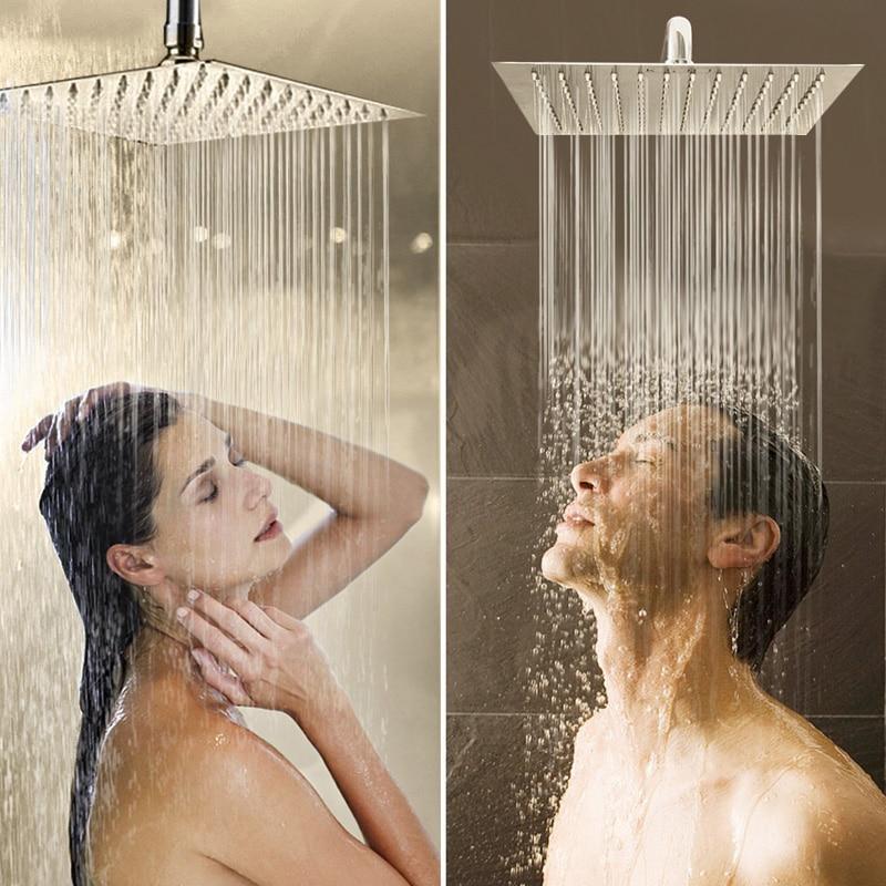 Douche Murale Ultra Étroite à Effet Pluie Moderne 2