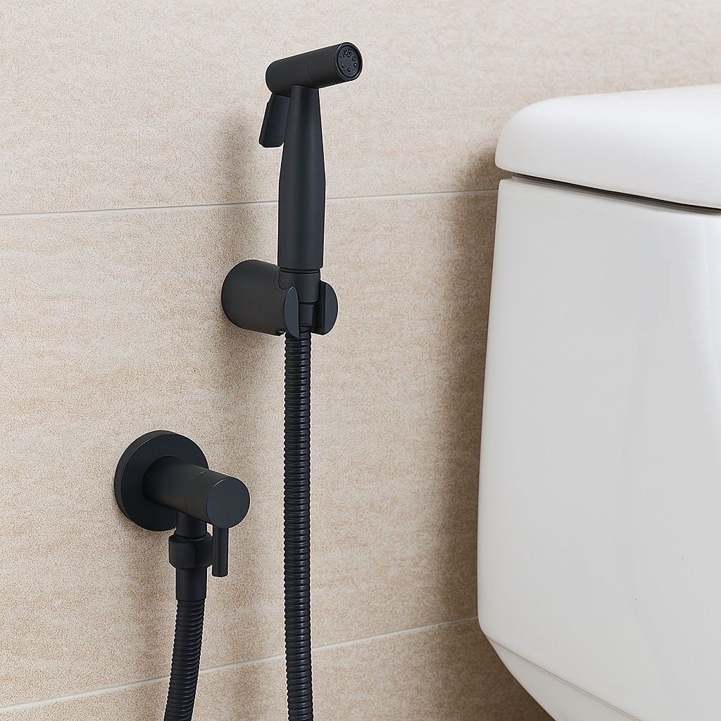 Douchette de Bidet Murale en Acier Inoxydable avec Jet Réglable 3