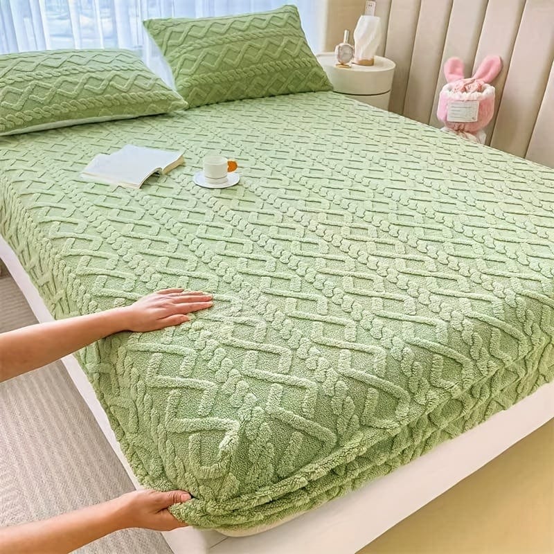 Housse de Couette Velours Doux Élégante