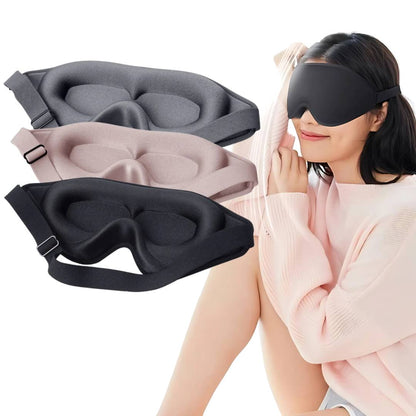 Masque de Nuit 3D pour Yeux avec Blocage de Lumière - BlxckFR