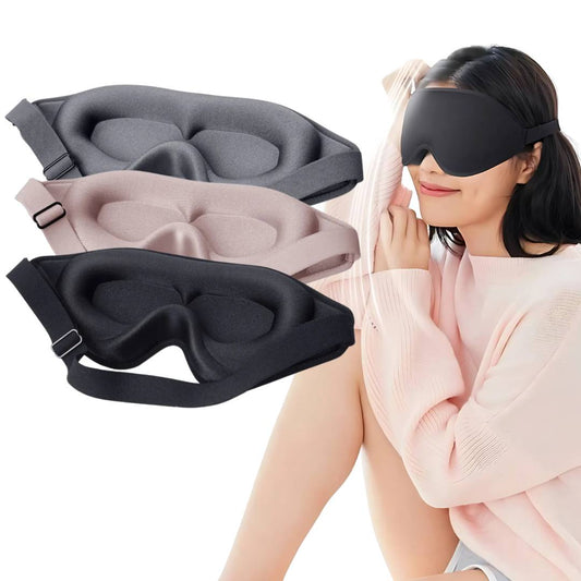 Masque de Nuit 3D pour Yeux avec Blocage de Lumière - BlxckFR