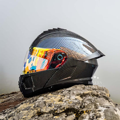 Casque Moto Double Visière Léger et Sécurisé - Foivo