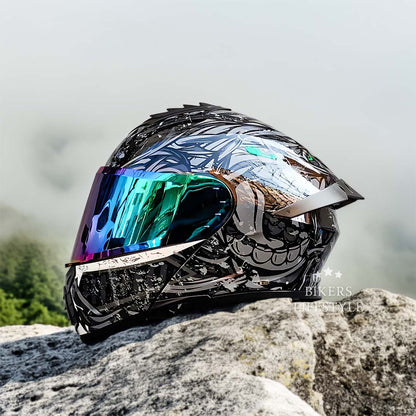 Casque Moto Double Visière Léger et Sécurisé