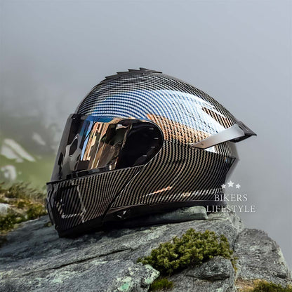 Casque Moto Double Visière Léger et Sécurisé