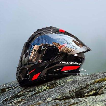 Casque Moto Double Visière Léger et Sécurisé