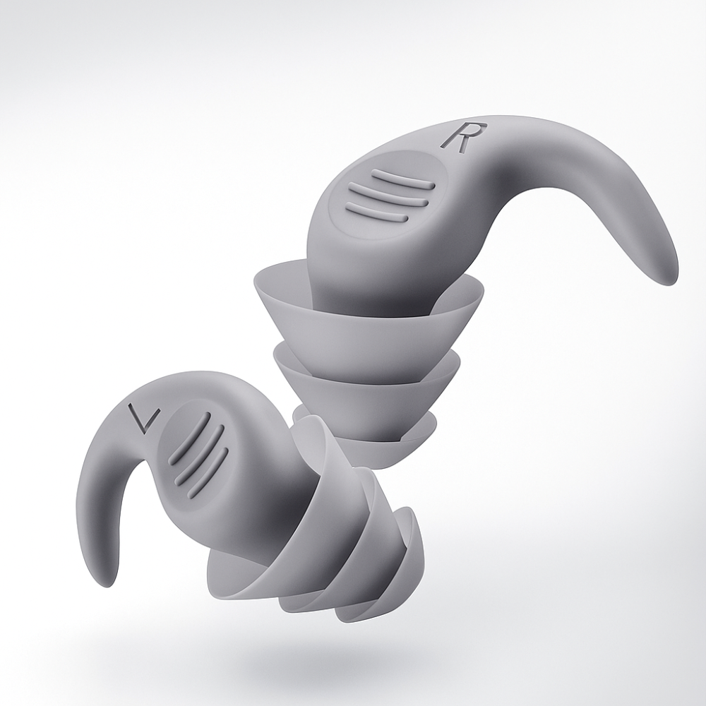 Bouchons d'Oreilles Réduisant le Bruit Réutilisables en Silicone Doux pour Dormir