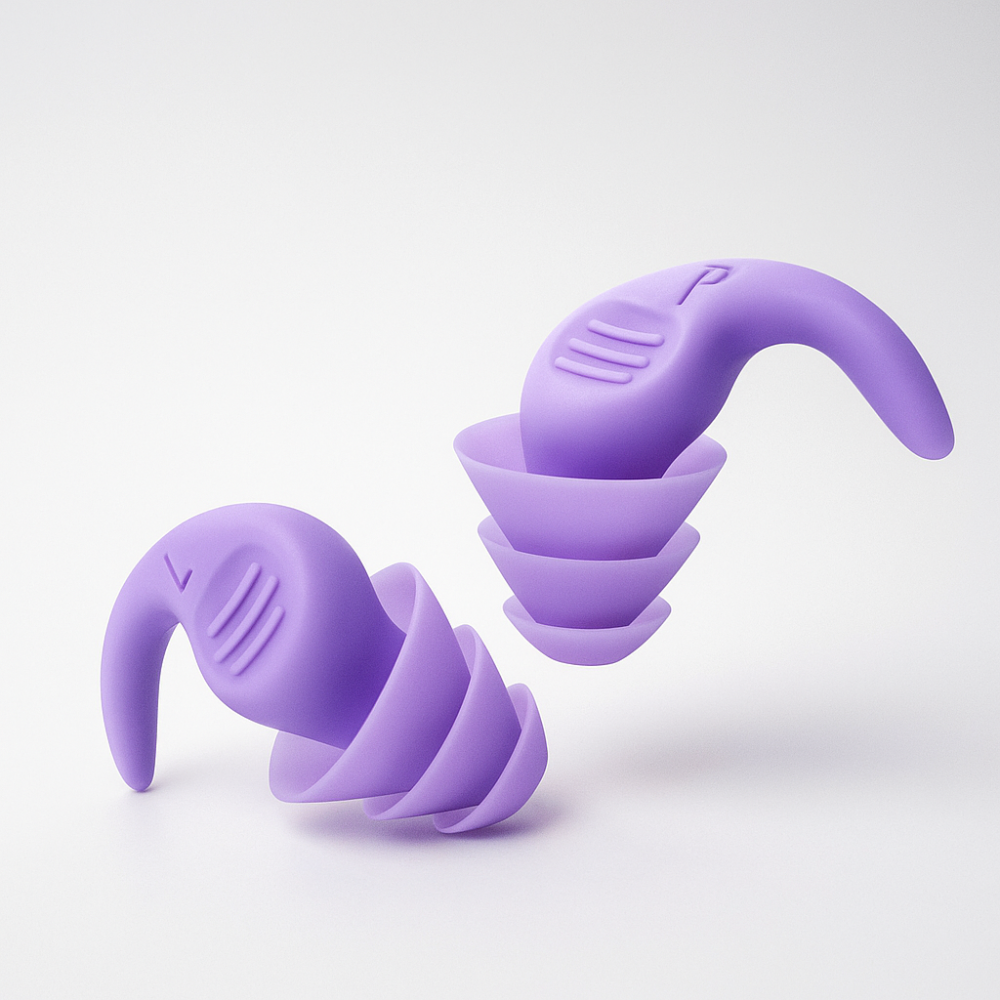 Bouchons d'Oreilles Réduisant le Bruit Réutilisables en Silicone Doux pour Dormir - BlxckFR