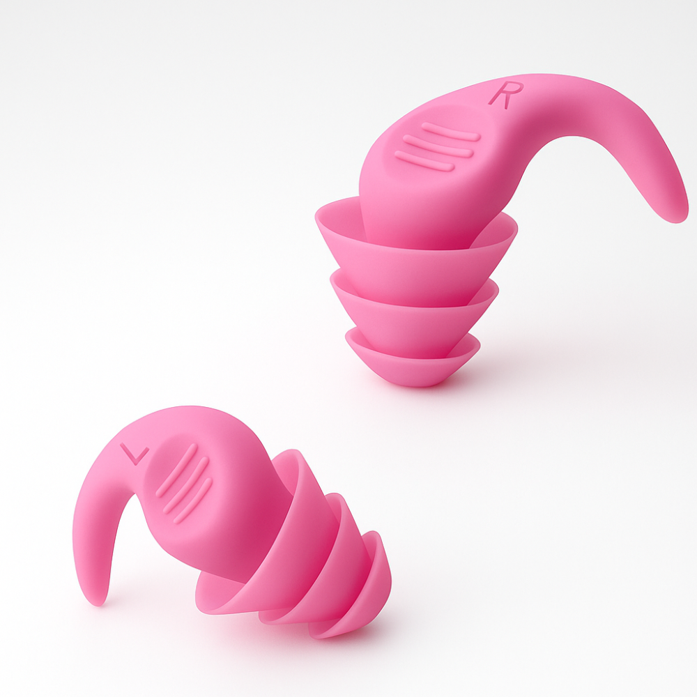 Bouchons d'Oreilles Réduisant le Bruit Réutilisables en Silicone Doux pour Dormir