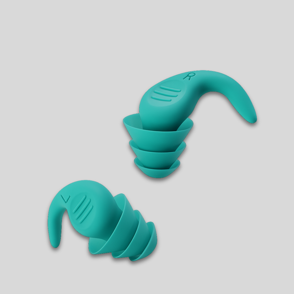 Bouchons d'Oreilles Réduisant le Bruit Réutilisables en Silicone Doux pour Dormir