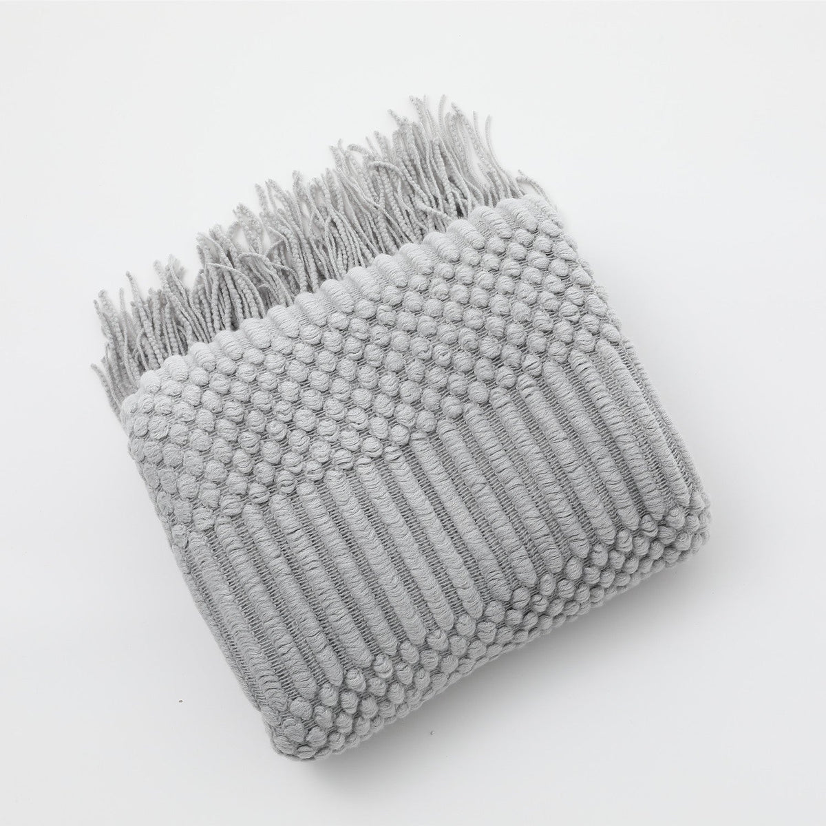 Écharpe Femme Tricot Texturé Polyvalente 15