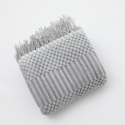 Écharpe Femme Tricot Texturé Polyvalente 15