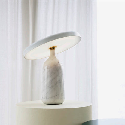 Lampe de Bureau Chic en Pierre | Éclairage Élégant et Chauffe