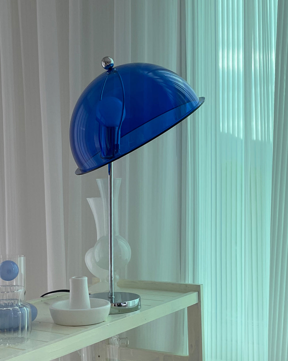 Lampe de Bureau Moderne Argentée