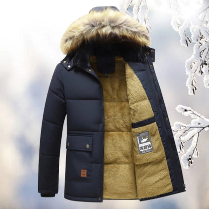 Parka Hiver Doublé Fourrure pour Homme