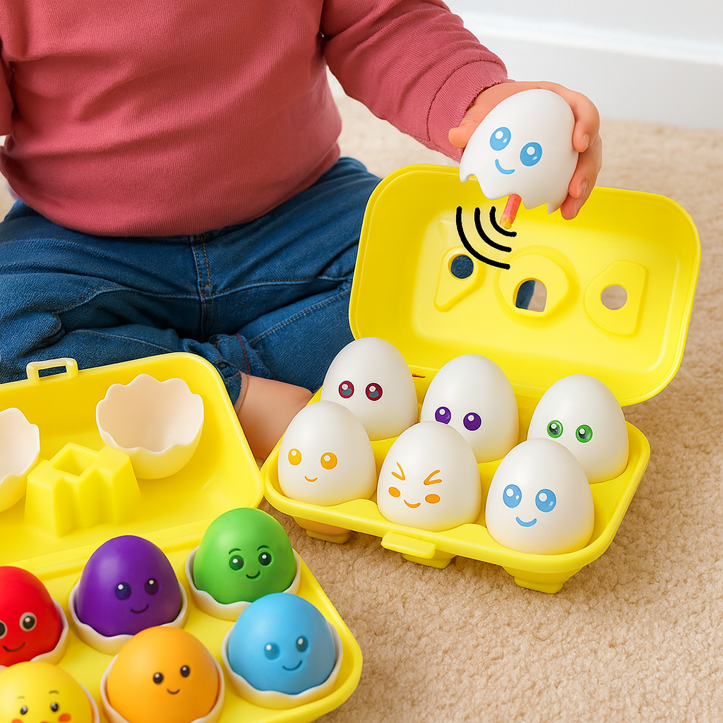 Jeu d'Éggs Éducatif pour Enfants - Apprendre les Couleurs en S'amusant - Foivo
