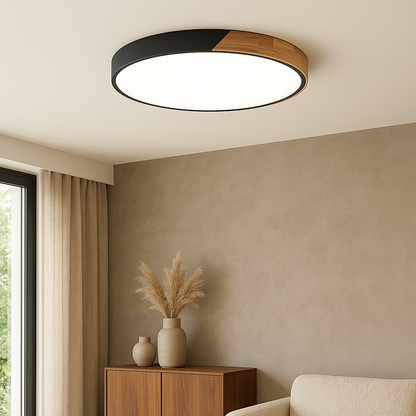 Lampe Plafond Bois Chic Scandinave - Foivo
