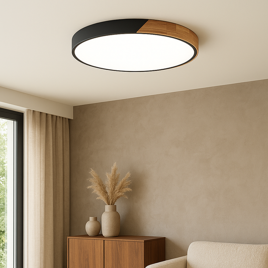 Lampe Plafond Bois Chic Scandinave - Foivo