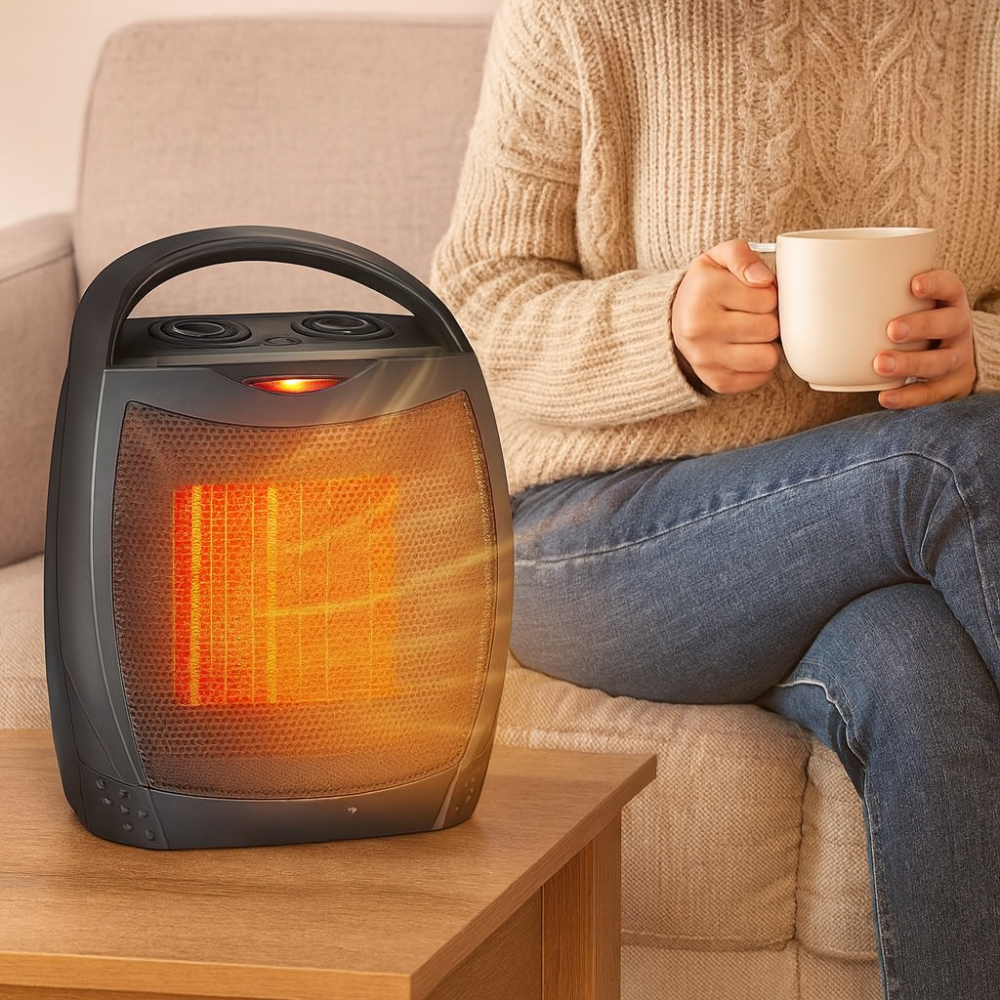 Chauffage Électrique Céramique Compact avec Télécommande - BlxckFR