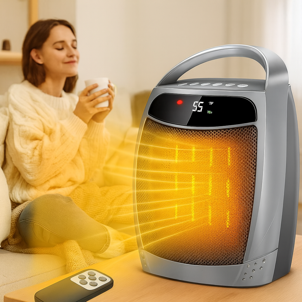 Chauffage Électrique Céramique Compact avec Télécommande