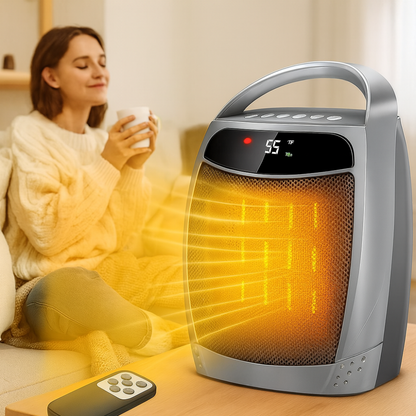 Chauffage Électrique Céramique Compact avec Télécommande