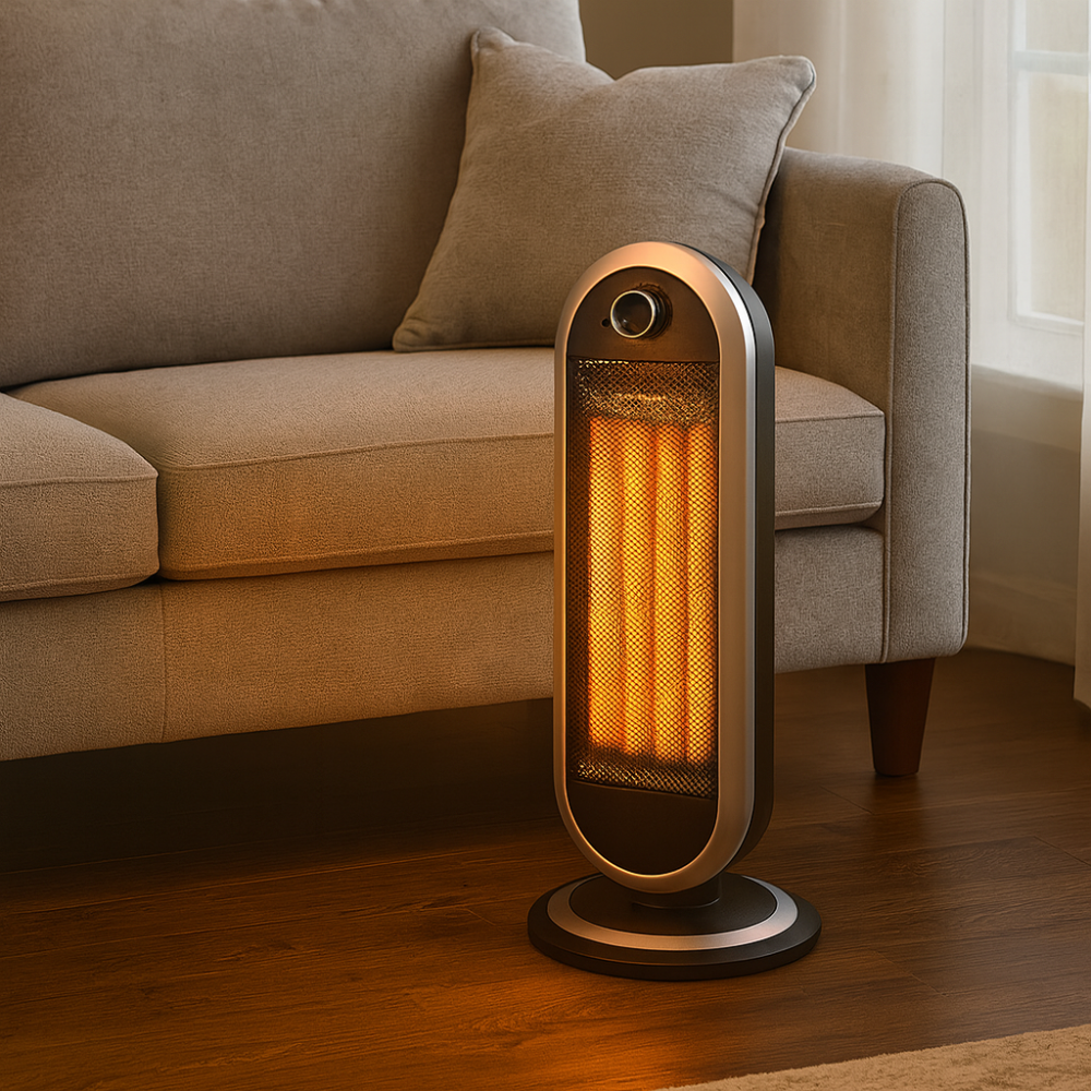 Chauffage Électrique Compact Énergétique Oscillant Intérieur - BlxckFR