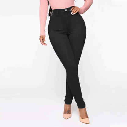 Jeggings Féminins Taille Haute Élégants