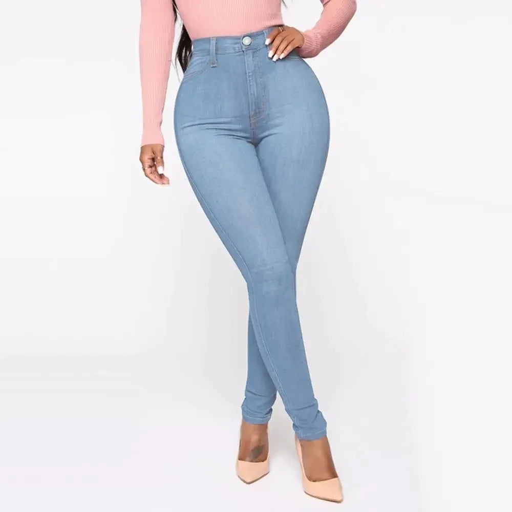Jeggings Féminins Taille Haute Élégants