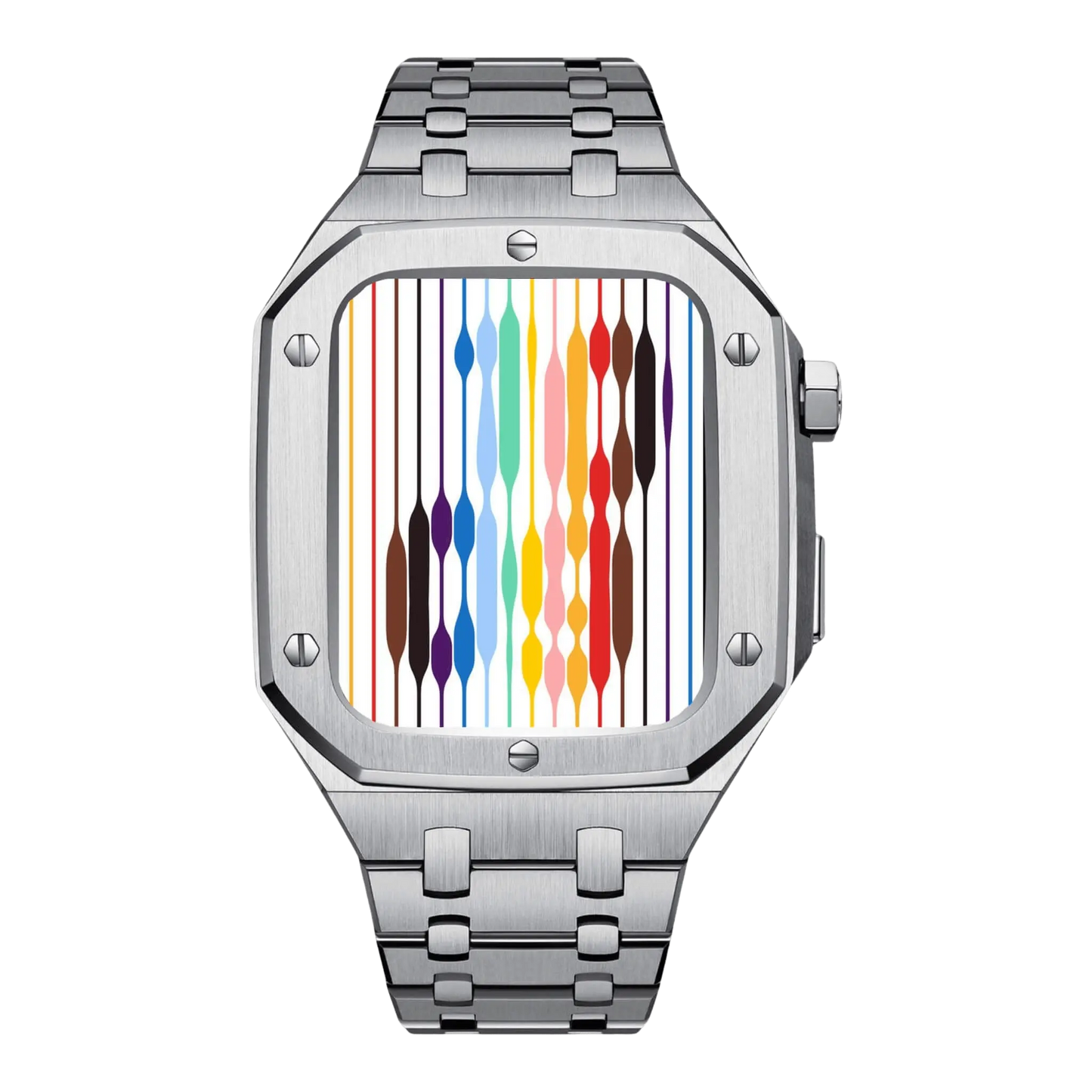 Boîtier de Protection Apple Watch 44 mm - Robuste et Résistant en Inox - Foivo