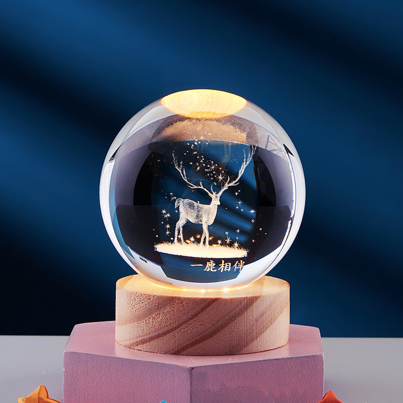Lampe de Nuit LED Raffinée | Éclairage Moderne en Verre - Foivo