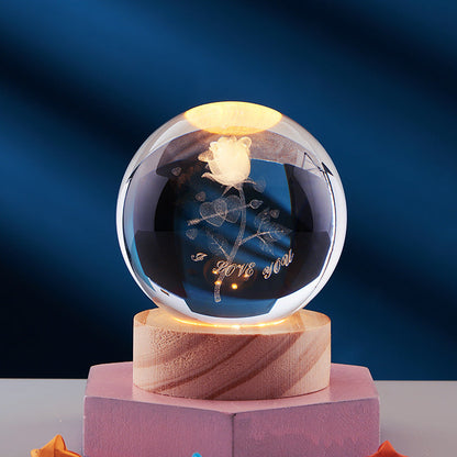 Lampe de Nuit LED Raffinée | Éclairage Moderne en Verre