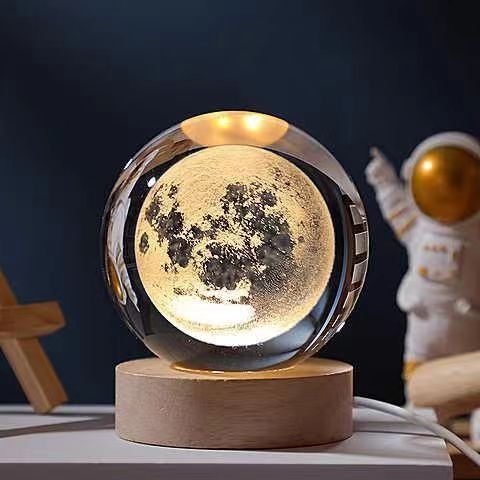 Lampe de Nuit LED Raffinée | Éclairage Moderne en Verre