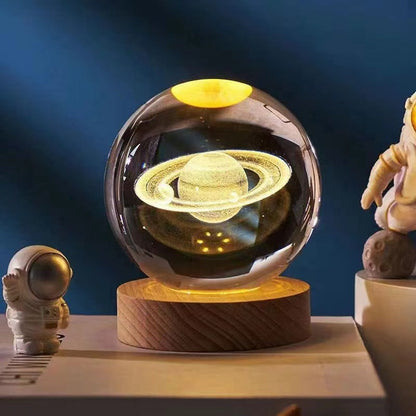 Lampe de Nuit LED Raffinée | Éclairage Moderne en Verre