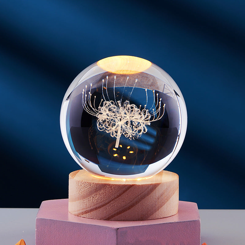Lampe de Nuit LED Raffinée | Éclairage Moderne en Verre