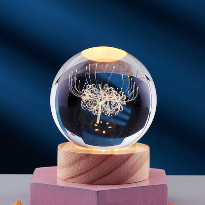 Lampe de Nuit LED Raffinée | Éclairage Moderne en Verre