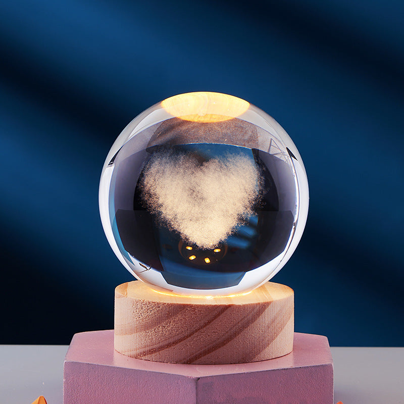Lampe de Nuit LED Raffinée | Éclairage Moderne en Verre