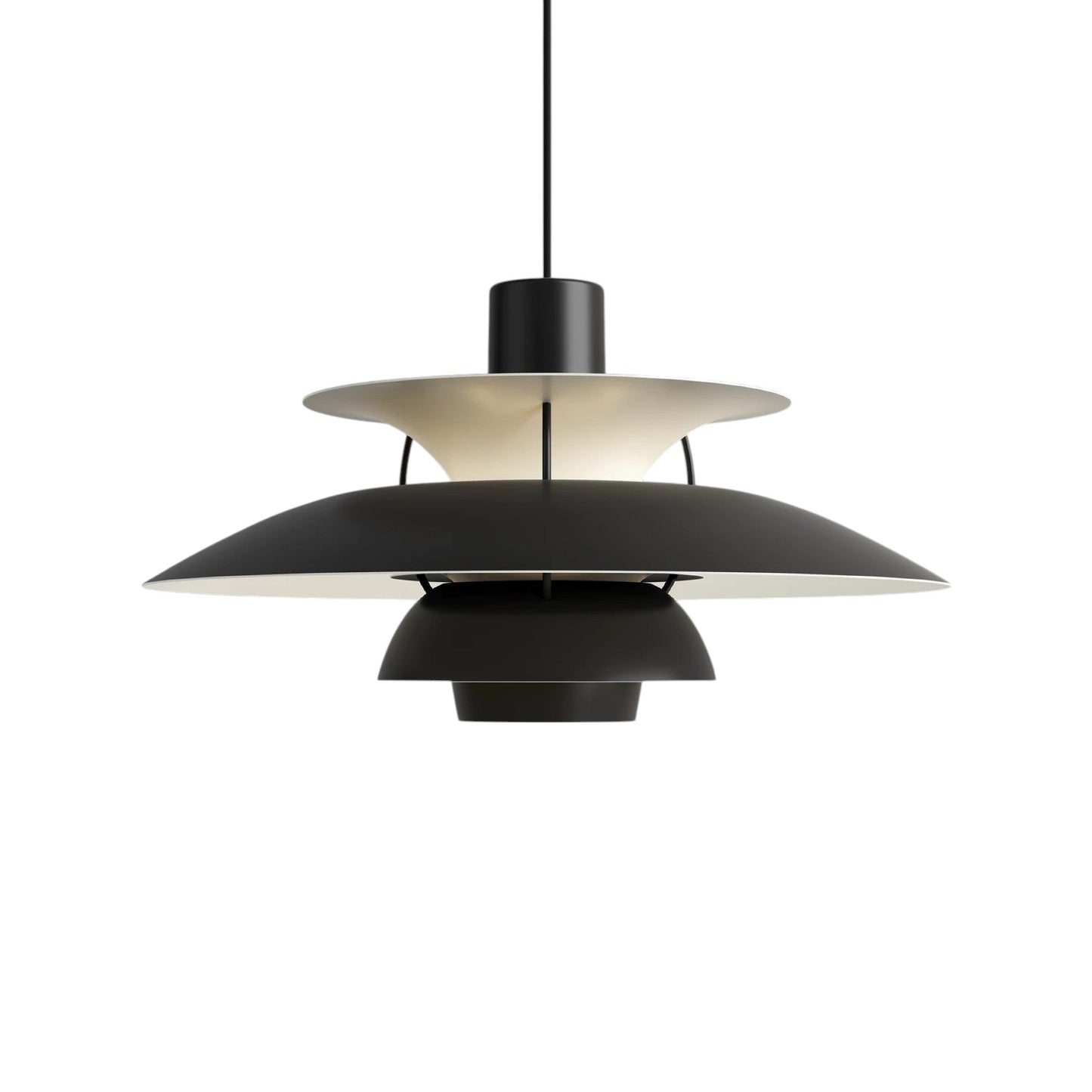Lampe Suspension Danoise Élégante Multi-Niveaux
