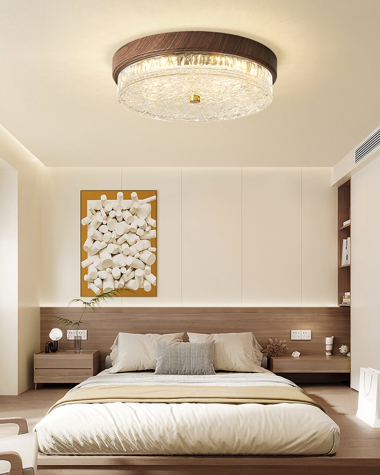 Lustre Verre Élégant Suspendu