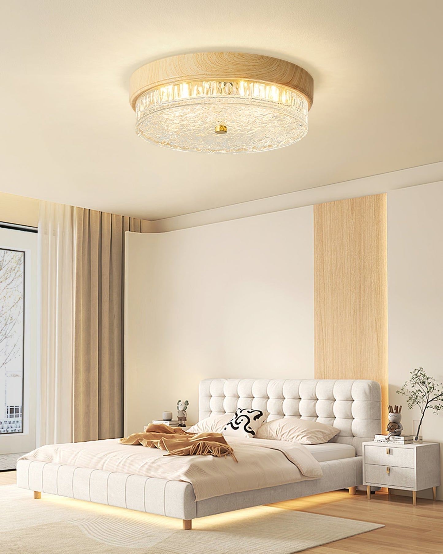 Lustre Verre Élégant Suspendu