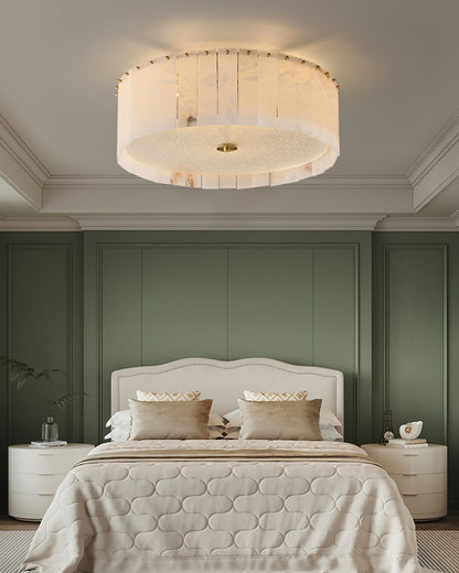 Lampe Plafond Design en Pierre | Chaude et Élégante