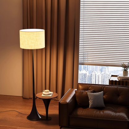 Lampe sur Pied en Lin | Chic et Douce Harmonie