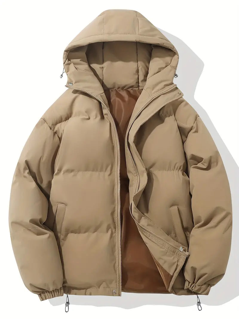 Veste hivernale à capuche élégante et chaudement isolée
